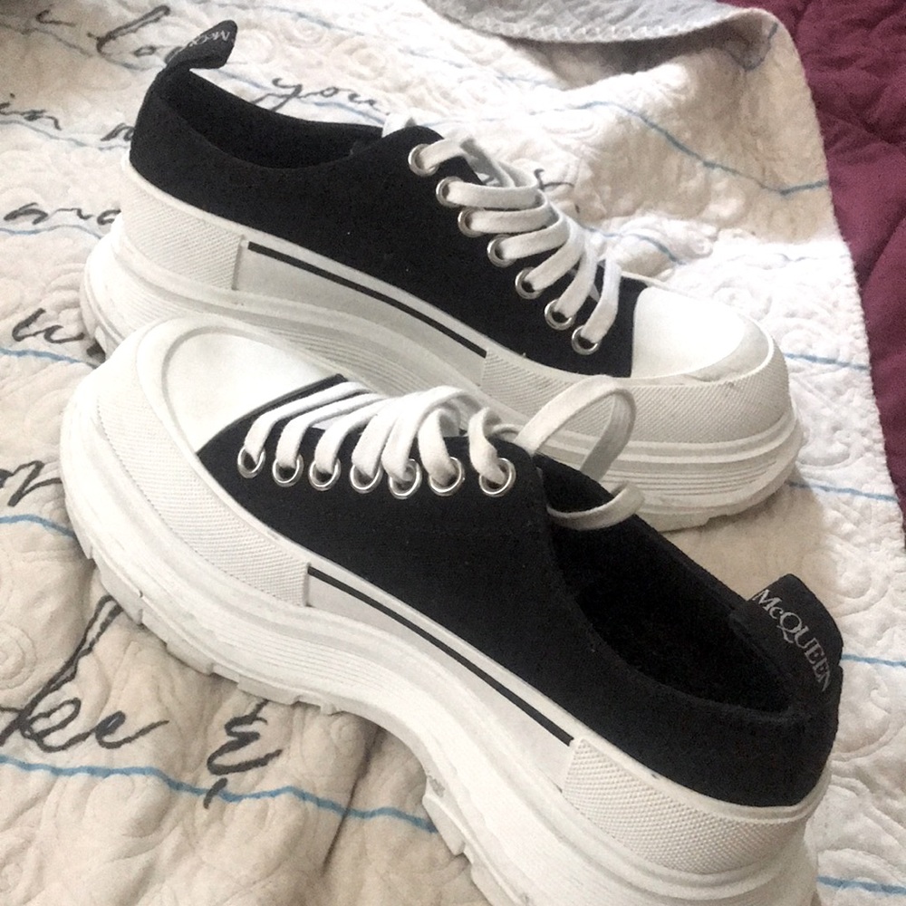 Alexander McQueen low top platforms